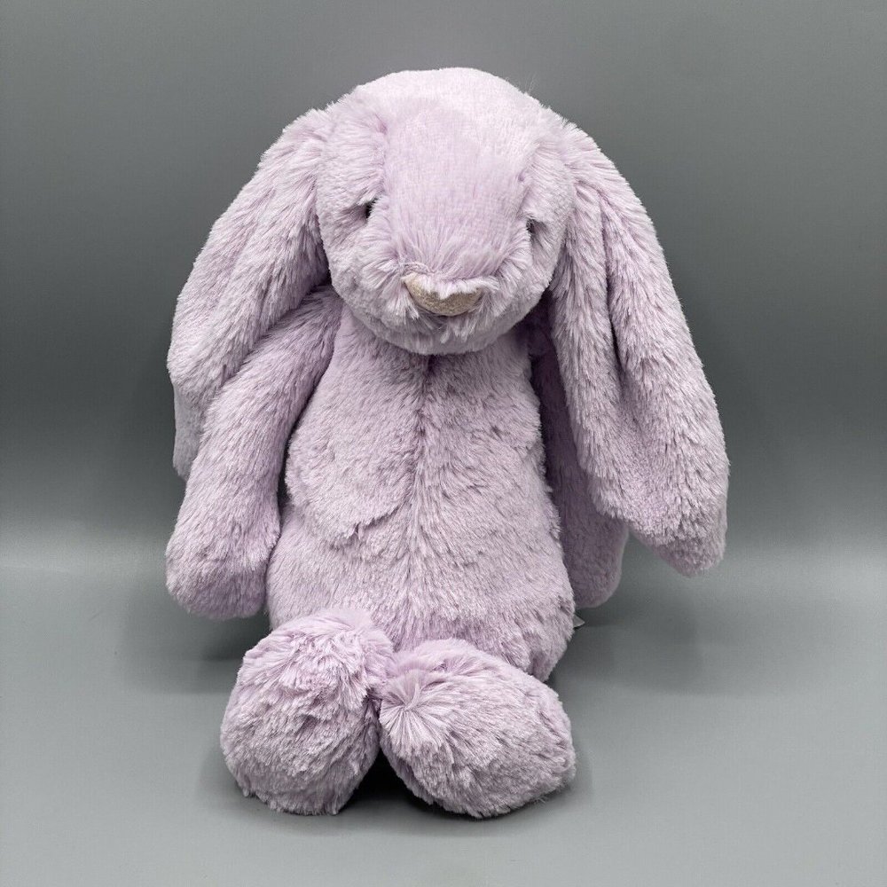 Jellycat Medium Bashful Lilac Purple Bunny 12" Inch NEW - Picture 1 of 7